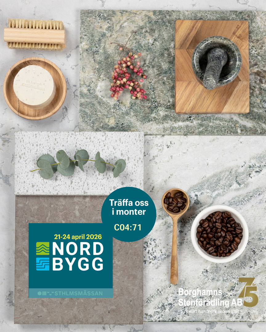Träffa Borghamns Stenförädling på Nordbygg 2026